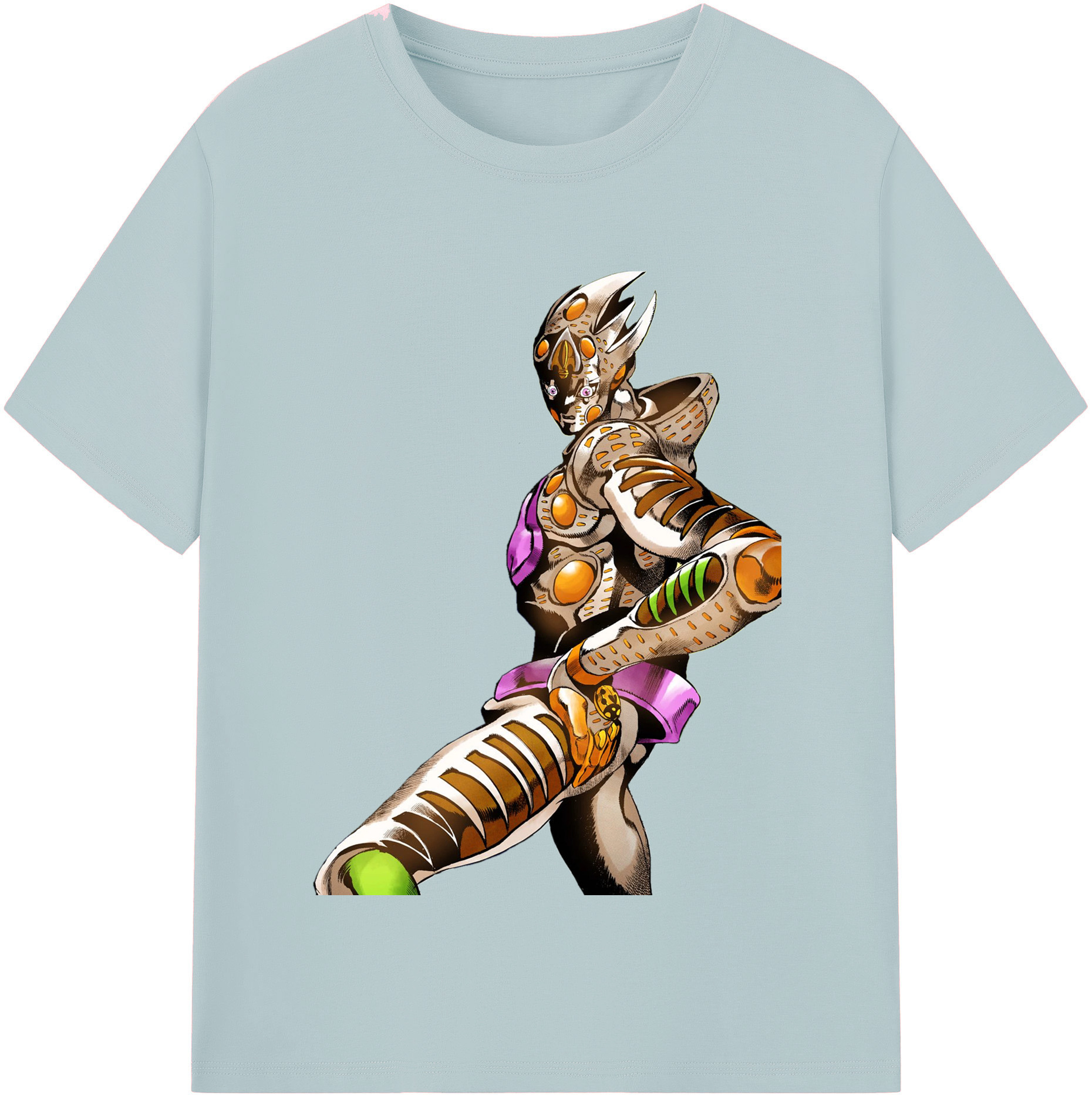 （画像用） ジョジョの奇妙な冒険 ジョルノ?ジョバァーナ JoJo's Bizarre Adventure Giorno Giovanna 綿100％半袖Tシャツ（フロントプリント）